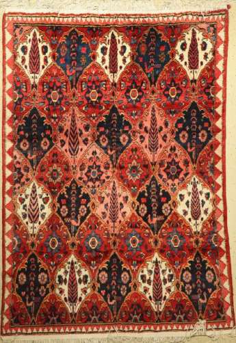 Bachtiar Gabbeh old Carpet, Persia, around 1940, wool