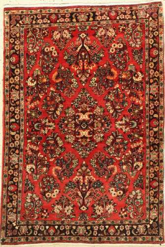 Sarogh old Rug, Persia, about 40 years, wool on cotton