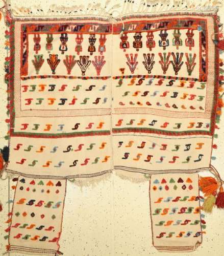 Gaschgai 'horse blanket' old, Persia, approx. 60 years