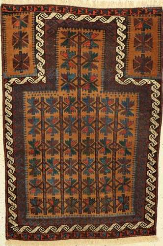 Baluch Rug, Persia, approx. 50 years, wool on wool