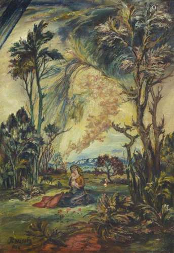 30 x 20 cm, frame: 34.5 x 25 cm, painter of the Munich