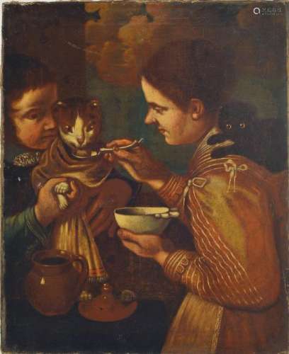 early Baroque painting, Netherlands, around 1670, two