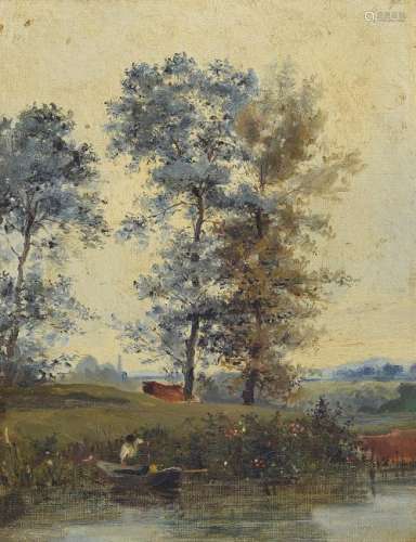 School of Barbizon, mid-19th century, river landscape