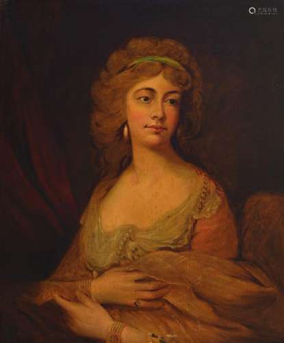 Artist of the 19th century, Portrait of a ladywith