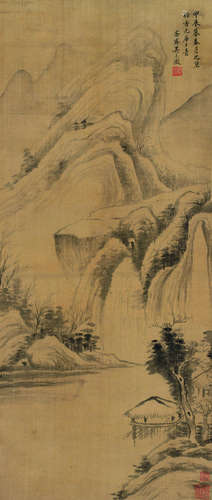 吴大澂（1835～1902） 山水 立轴 水墨绢本