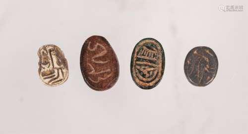 GROUP OF 4 EGYPTIAN SCARAB