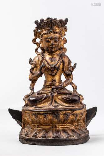 Le Boddhisattva Avalokitésvara assis en dyanasana ...