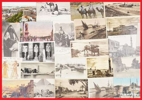 EGYPTE ACCUMULATION DE CENT CINQUANTE (150) CARTES...