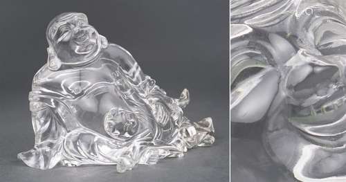 SUJET EN QUARTZ SCULPTE A L'EFFIGIE DE MILEFO / PU...