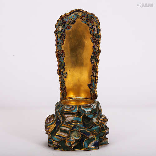 CHINESE CLOISONNE BUDDHIST STAND