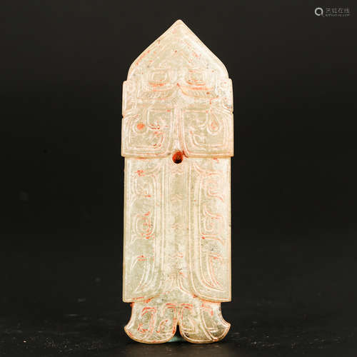 CHINESE ARCHAIC JADE PENDANT