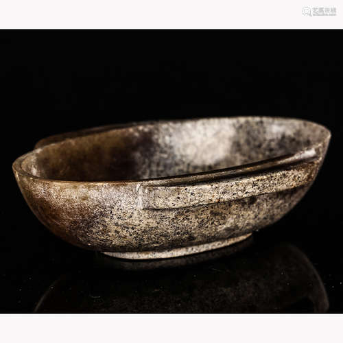 CHINESE ARCHAIC JADE BOWL