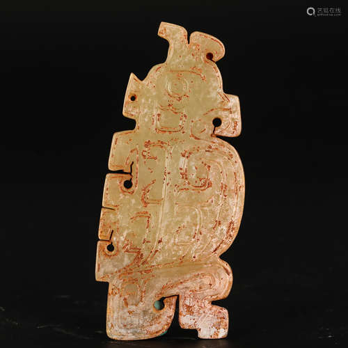 CHINESE ARCHAIC JADE PENDANT