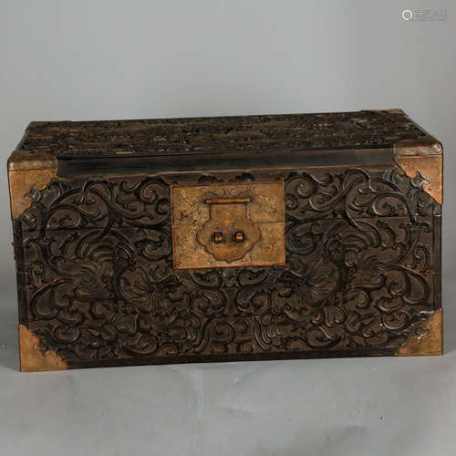 CHINESE HARDWOOD CHEST BOX