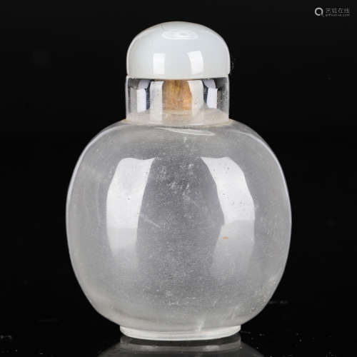CHINESE CRYSTAL SNUFF BOTTLE