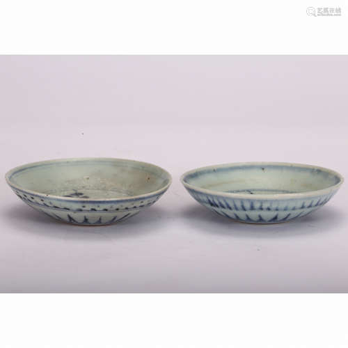 CHINESE BLUE WHITE PORCELAIN BOWL, PAIR