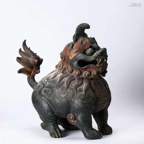 CHINESE BRONZE FOOLION CENSER