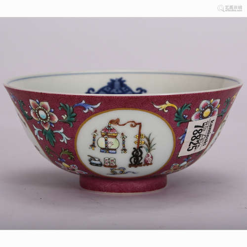 CHINESE FAMILLE ROSE PORCELAIN BOWL