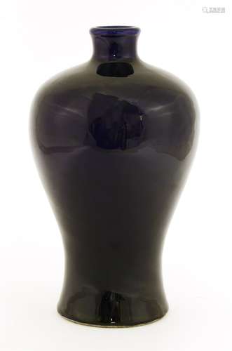 A Chinese meiping vase, 19th century, potted with a high rounded shoulder below a short waisted ...