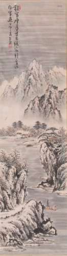 20th century Chinese school Landscape of a mountai...