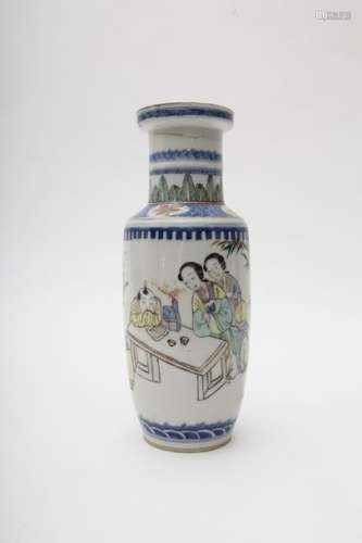 Scroll vase China, Qing dynasty, 19th century Fam...