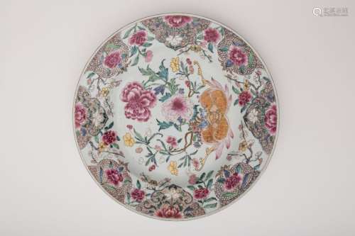 Round plate China, East India Company, 17th/18th c...