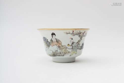 Flared bowl China, 20th century Porcelain, featur...