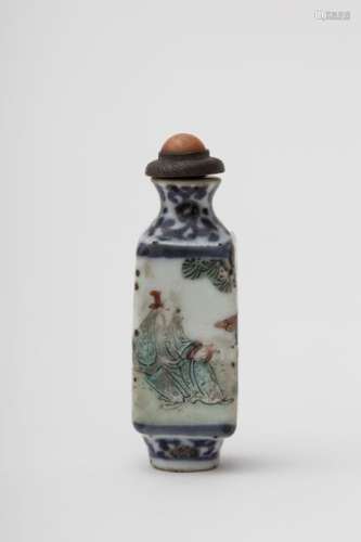 Bevelled snuff bottle China, Qing dynasty, antique...