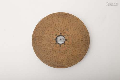 Luopan compass Wood, export seal on the back.  ...