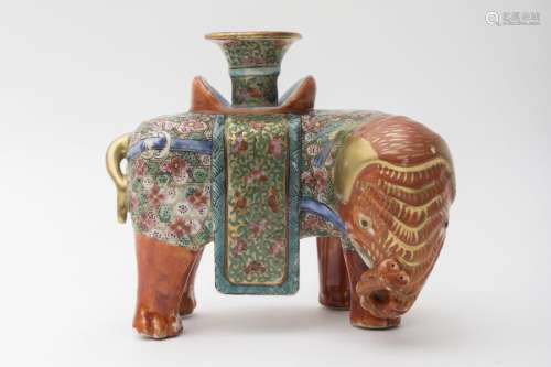 Elephant candleholder for the East India Company C...