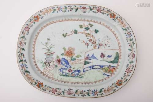 Large oblong platter China, East India Company, 17...