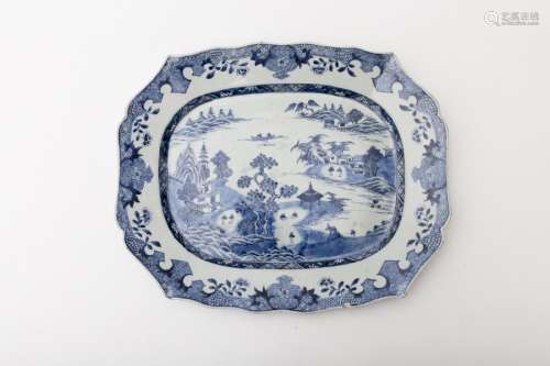 Large oblong platter China, East India Company, 17...