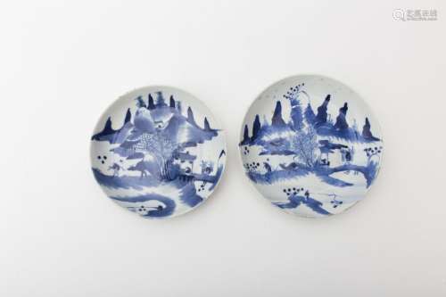 Two plates China, Qing dynasty, 18th/19th century ...