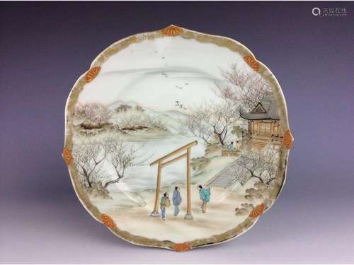 Japanese porcelain plate