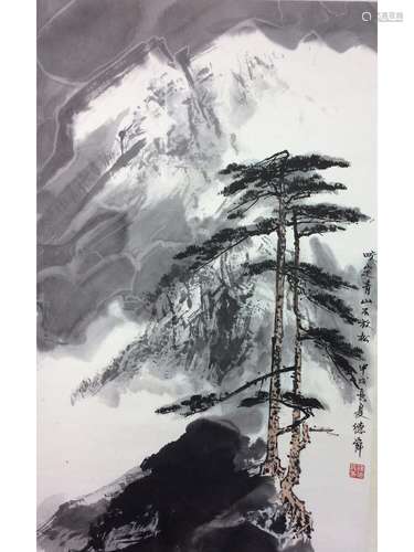 Chinese painting, hand painted scroll,