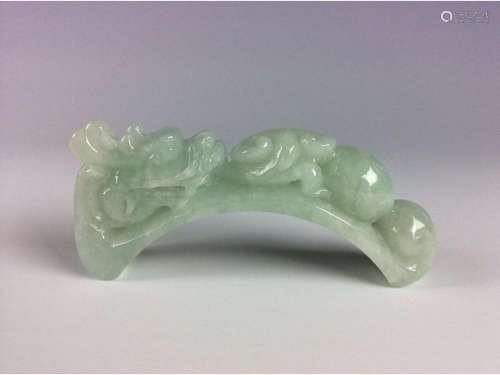 Chinese jadeite with buckle shape
