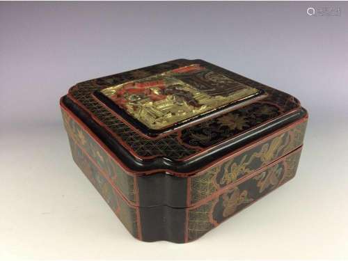 Vintage Chinese lacquer box