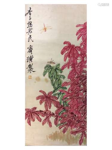 Chinese painting hanging scroll