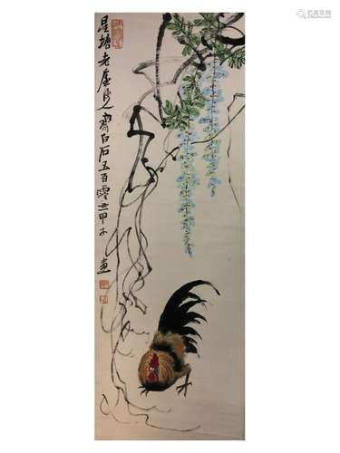 Chinese painting hanging scroll