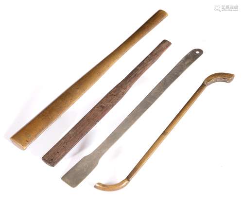 Opium tools 20th century used for cooking & preparing the raw opium consisting of two paktong, one