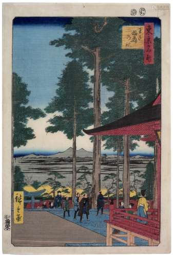 Utagawa Hiroshige (1797-1858) Japanese, 19th century from the 100 Famous Views of Edo series (No 18,