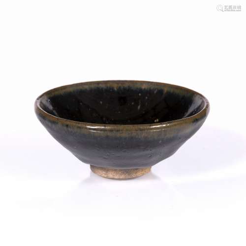 Stoneware Honan bowl Chinese, Song Dynasty with tenmoku glaze 9cm