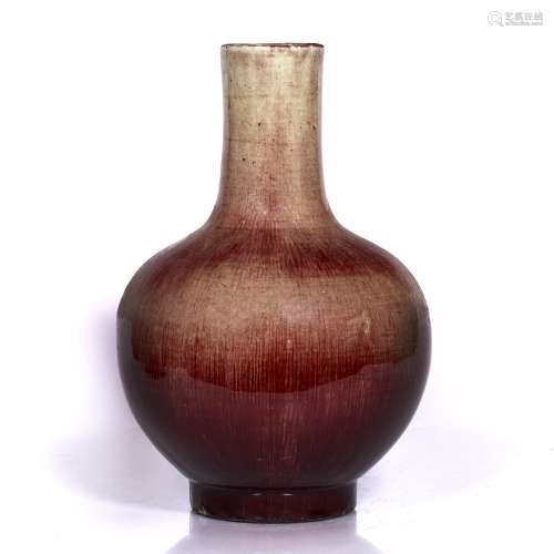 Sang de boeuf bottle vase Chinese, 19th Century 26cm