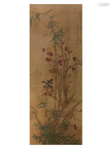 Chinese painting hanging scroll
