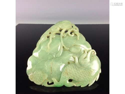 Chinese jadeite carved.