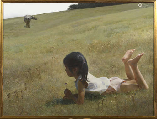 陳衍寧（1945-）    幻想未來    油彩畫布    畫框