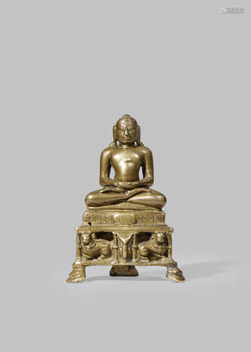 A JAIN BRONZE FIGURE OF BUDDHA