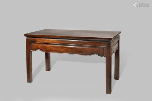 A CHINESE LOW HARDWOOD TABLE