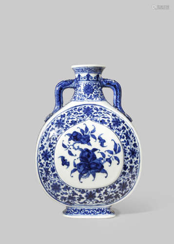 A CHINESE BLUE AND WHITE BAOYUEPING