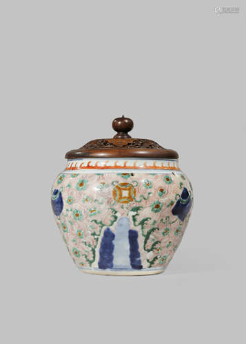 A CHINESE WUCAI JAR